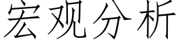 宏观分析 (仿宋矢量字库)