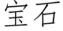 宝石 (仿宋矢量字库)