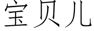 宝贝儿 (仿宋矢量字库)