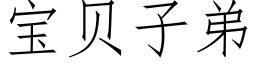 宝贝子弟 (仿宋矢量字库)