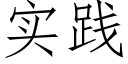 实践 (仿宋矢量字库)