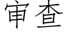 审查 (仿宋矢量字库)