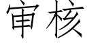 审核 (仿宋矢量字库)