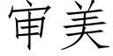 审美 (仿宋矢量字库)