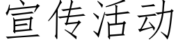 宣传活动 (仿宋矢量字库)