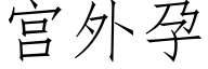 宮外孕 (仿宋矢量字庫)