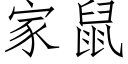 家鼠 (仿宋矢量字庫)