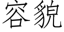 容貌 (仿宋矢量字庫)