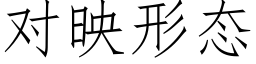 對映形态 (仿宋矢量字庫)