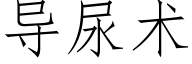 導尿術 (仿宋矢量字庫)