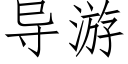 导游 (仿宋矢量字库)