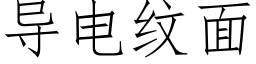 導電紋面 (仿宋矢量字庫)