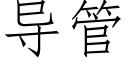 導管 (仿宋矢量字庫)