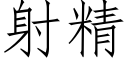 射精 (仿宋矢量字庫)