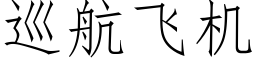 巡航飞机 (仿宋矢量字库)