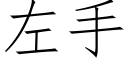 左手 (仿宋矢量字庫)