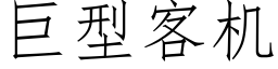 巨型客机 (仿宋矢量字库)