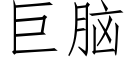 巨脑 (仿宋矢量字库)