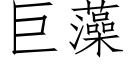 巨藻 (仿宋矢量字库)