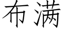 布滿 (仿宋矢量字庫)