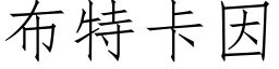 布特卡因 (仿宋矢量字庫)