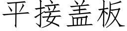 平接盖板 (仿宋矢量字库)