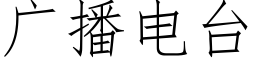 廣播電台 (仿宋矢量字庫)