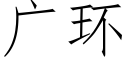 廣環 (仿宋矢量字庫)