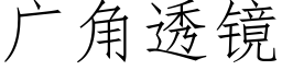 廣角透鏡 (仿宋矢量字庫)