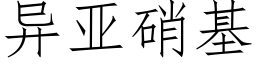 異亞硝基 (仿宋矢量字庫)