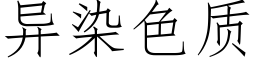 异染色质 (仿宋矢量字库)