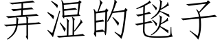 弄湿的毯子 (仿宋矢量字库)