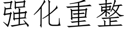 強化重整 (仿宋矢量字庫)