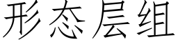 形态层组 (仿宋矢量字库)