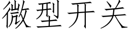 微型開關 (仿宋矢量字庫)