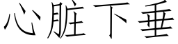 心脏下垂 (仿宋矢量字库)