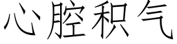 心腔积气 (仿宋矢量字库)