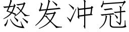 怒發沖冠 (仿宋矢量字庫)
