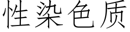 性染色質 (仿宋矢量字庫)