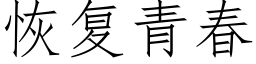 恢复青春 (仿宋矢量字库)