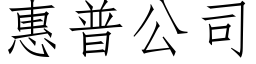 惠普公司 (仿宋矢量字库)