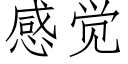 感覺 (仿宋矢量字庫)