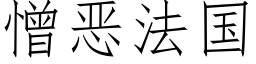 憎惡法國 (仿宋矢量字庫)