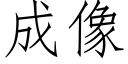 成像 (仿宋矢量字库)