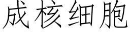 成核細胞 (仿宋矢量字庫)