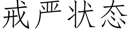 戒严状态 (仿宋矢量字库)