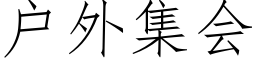 户外集会 (仿宋矢量字库)