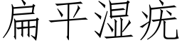 扁平濕疣 (仿宋矢量字庫)