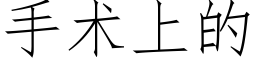 手術上的 (仿宋矢量字庫)