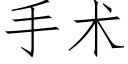 手术 (仿宋矢量字库)